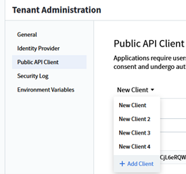 Vantage Tenant Admin - Public API Client