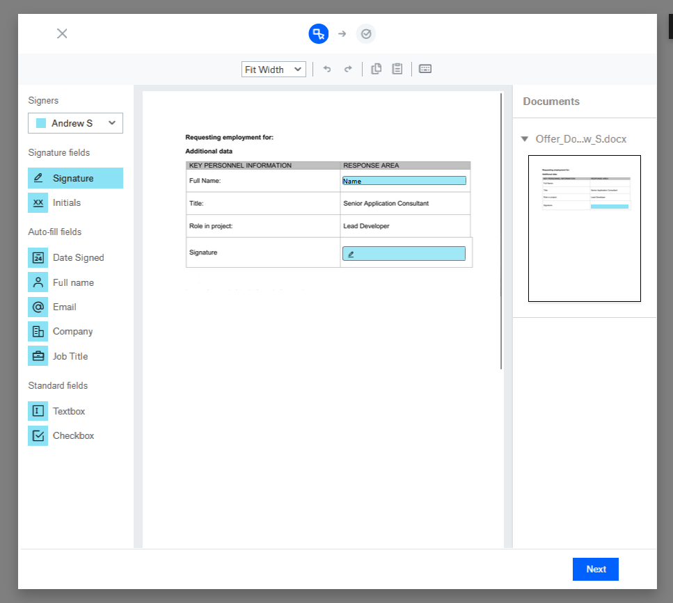 Signature Customization