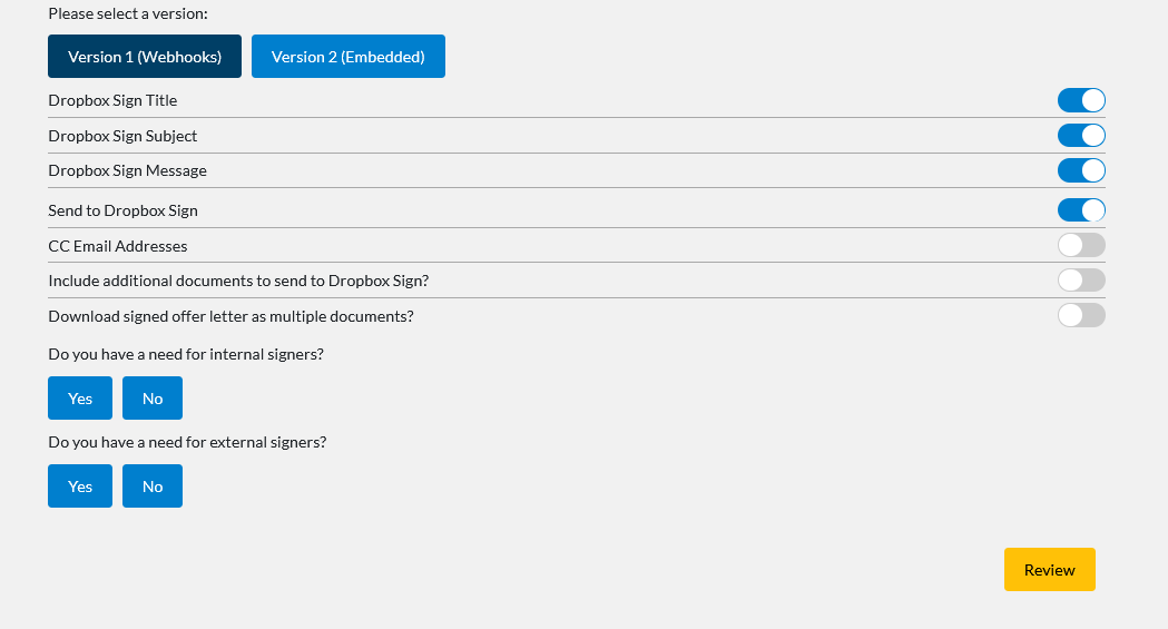 Create Custom Offer Fields Settings