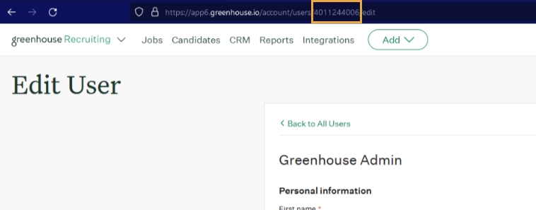 Retrieve Service Account User Id