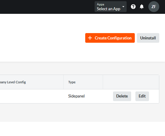 Create Configurations
