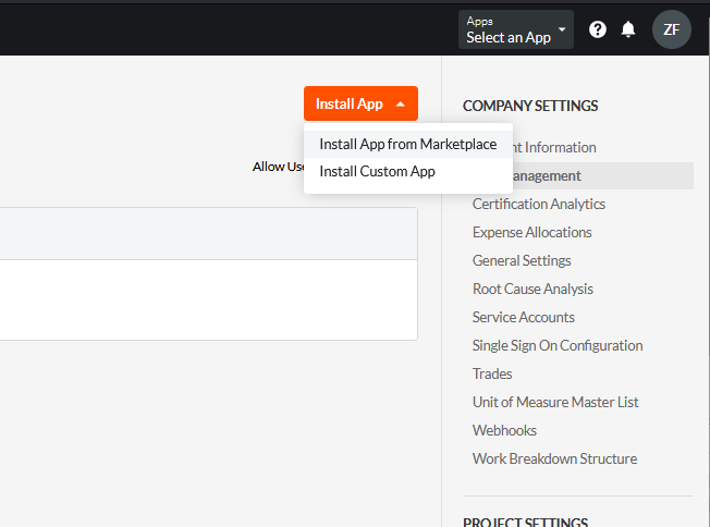 Select App Management
