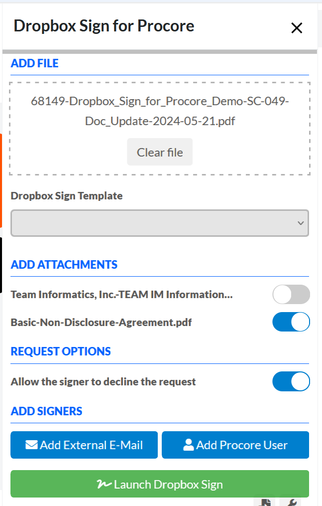 Attach Files