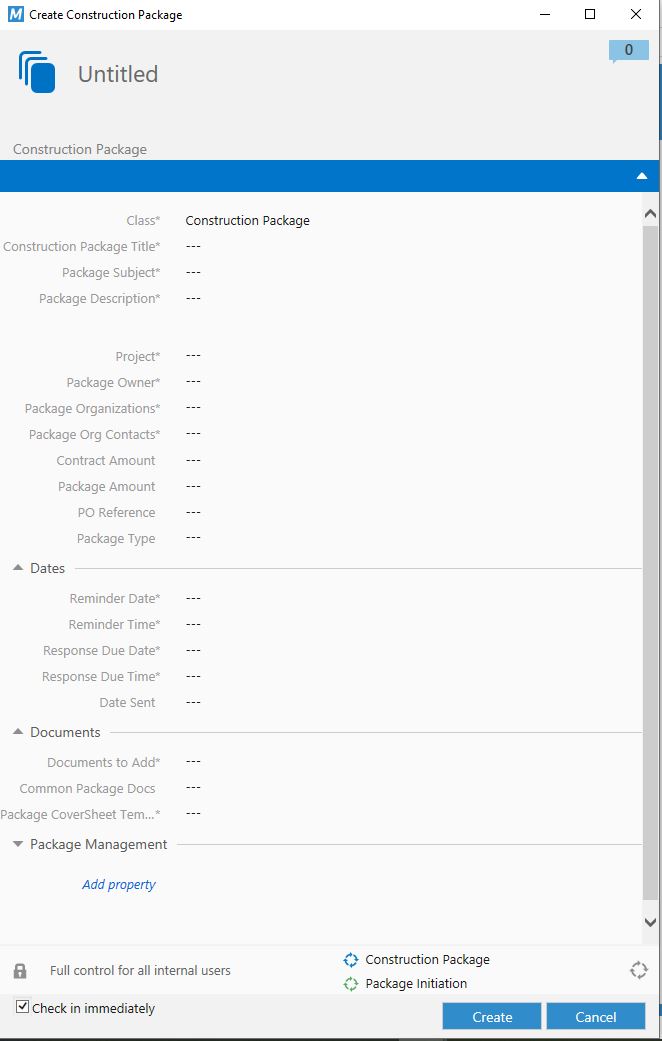 Construction Package