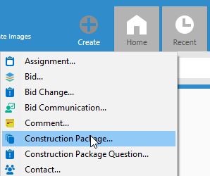 Create construction Package