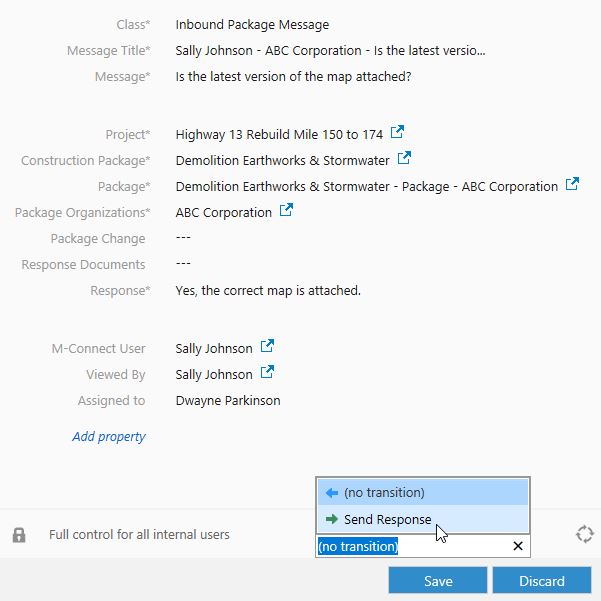 Send Inbound Response