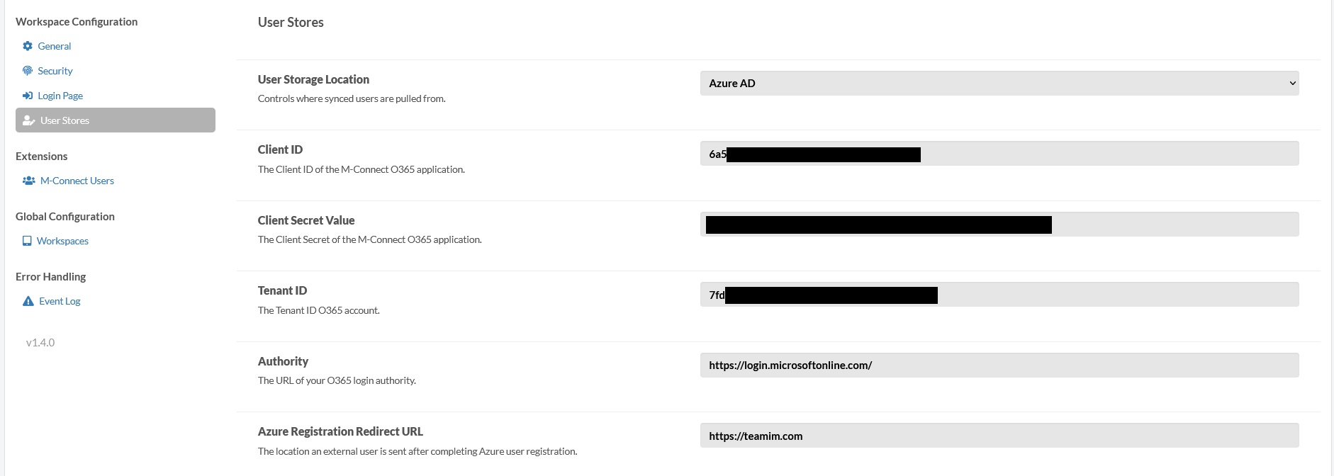 Add Azure App Secret