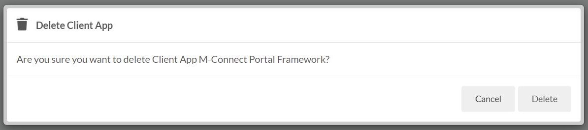 Delete App Confirm Dialog