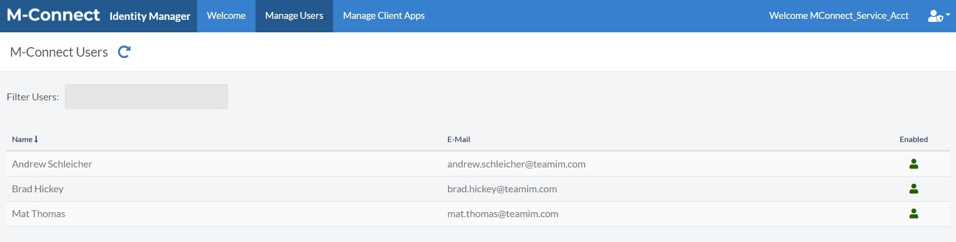 Manage Users