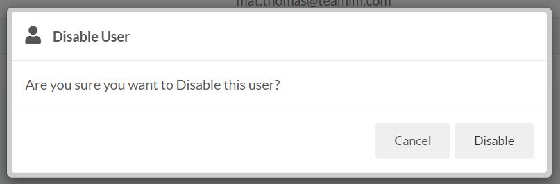 Disable User Confirm Dialog