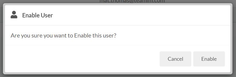 Enable User Confirm Dialog